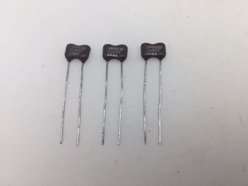 (10 pcs) DM15CD120DO3 - SAHA, 12pF 500V +/-0.5pF, Dipped Mica Capacitor