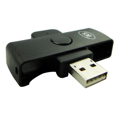 W6 portable smart card reader usb acr38u-n1 cac common access writer id scm fold for sale