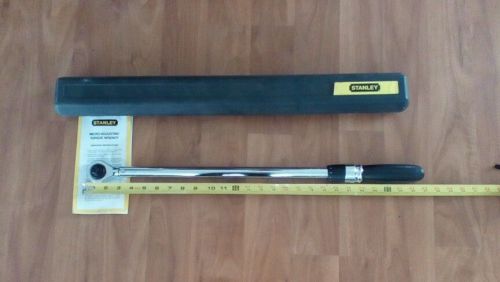 Micrometer torque wrench stanley 86-354