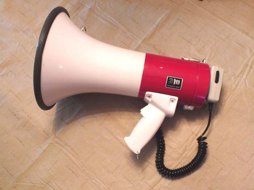 Loud Western Safety Red &amp; White Megaphone with Safety Siren (04271) 25 Watts!