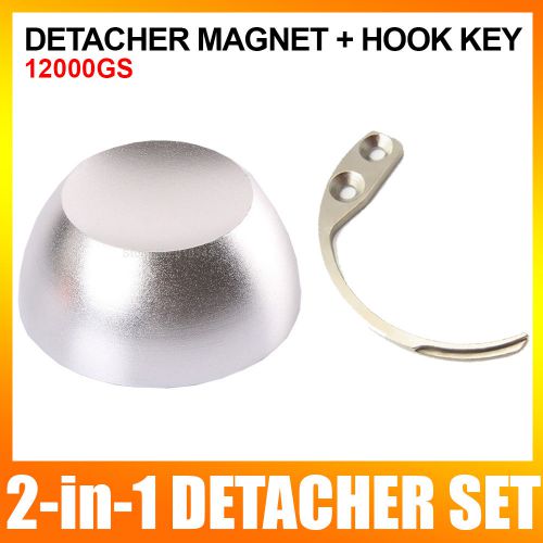 2-in-1 Detacher Hook Key + Magnetic EAS SecurityGolf Tag Remover 12000GS Kit Set