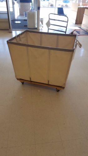 Laundry cart commercial basket truck used store backroom fixtures liquidation for sale