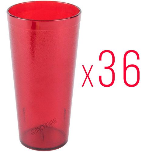 36 New, 16 oz. Restaurant Tumbler Beverage Cup, Stackable Cups