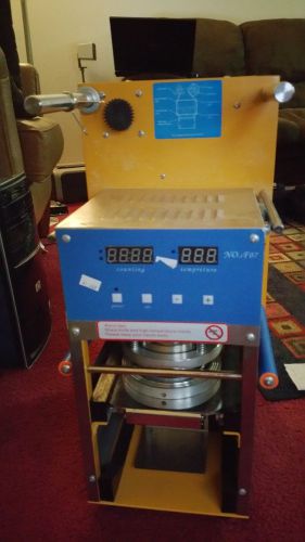 Electric bubble tea cup sealer sealing machine 400-600 cups/hr  400 watts 120vac for sale