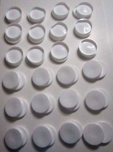 3&#034; Plastic White End Caps Plugs 48 total - Shipping / Mailing Tube cap