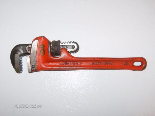 Vintage Ridge Tool Co. Heavy Duty 8&#034; Pipe Wrench