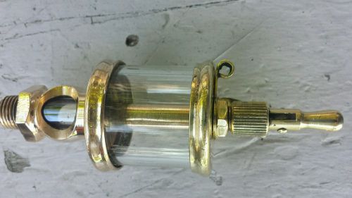 Antique brass oiler Lukenheimer No 1 New Gaskets ready to install