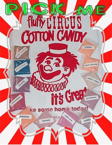 Cotton candy flavor mix sugar flavoring flossine fairy floss flavored (1) packet for sale
