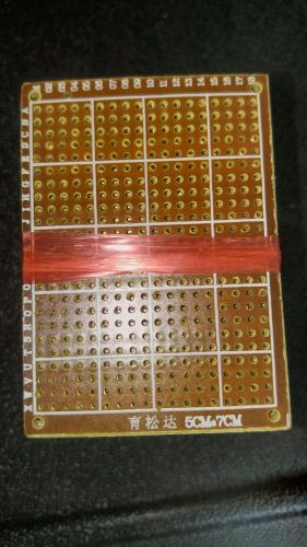 5cm  by 7cm PCB single sided solder finished - 50pcs - US Stock - Bulk Available