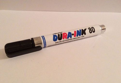 Markal dura-ink marker 80 valve action black permanent ink new for sale