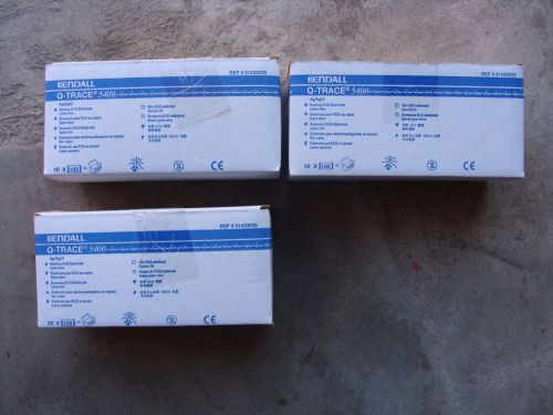 Lot of 3 Box: Kendall Q-Trace 5400 ECG DiagnosticTab Electrodes 10x100 each box