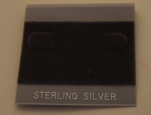 100ct Lot Sterling Silver Gray Felt Plastic Holder Hanging Earrings Display Card