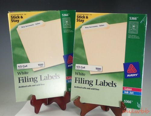Avery 5366 White Filing Labels 2700