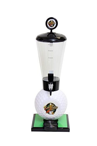 Beer Tubes Golf Ball Base Beverage Tower Dispenser with Regular Tap, 128 oz.