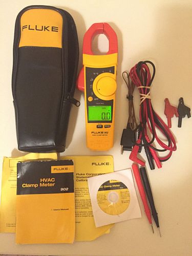 USED Fluke 902 True RMS HVAC Clamp Meter Great Working Condition, Nice TP#214431