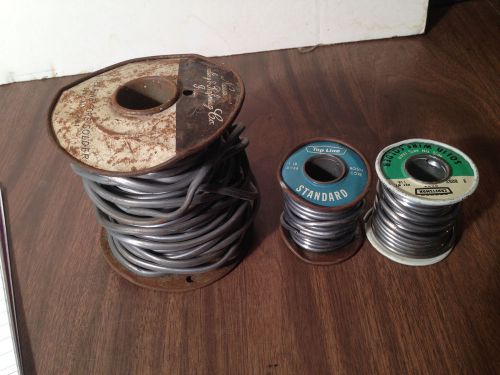 Spools Wire Solder 5 pounds (LOT OF 3)