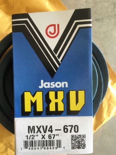 Jason Industrial MXV4-670 TORQUE PLUS V-BELT FACTORY NEW!