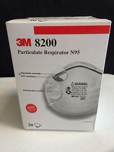 New In Box - 3M 8200 N95 Particulate Respirator - 20 Per Box