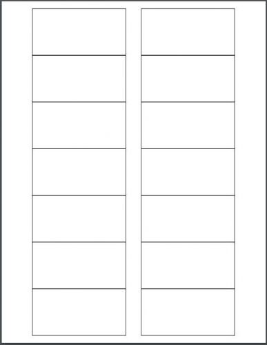 Recetangle White Gloss Laser - 3&#034; x 1.5&#034; Labels Product or Mailing Labels