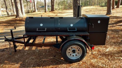 New trailer smoker/grill with double removable racks