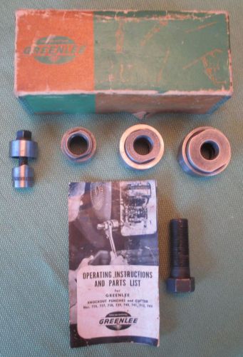 Vintage Greenlee Knockout Punch Set No. 735  Original Box NO REESERVE