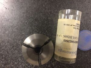 Hardinge 0201 1/4&#034; round carbide inserted guide bushing