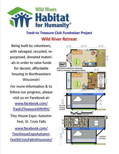 Wild rivers habitat for humanity tiny retreat for sale