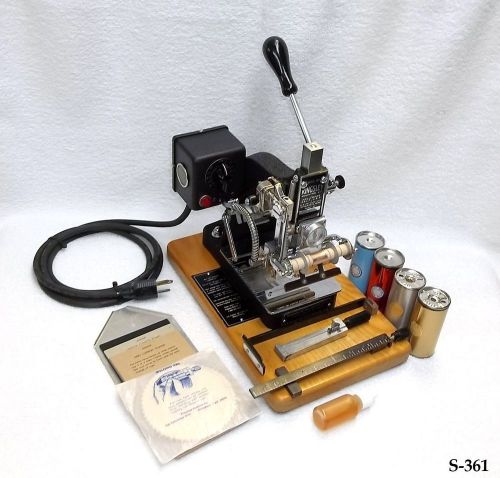 Kingsley Machine - Model UM-55 2-Line &amp; Accessories - hot foil stamping Machine