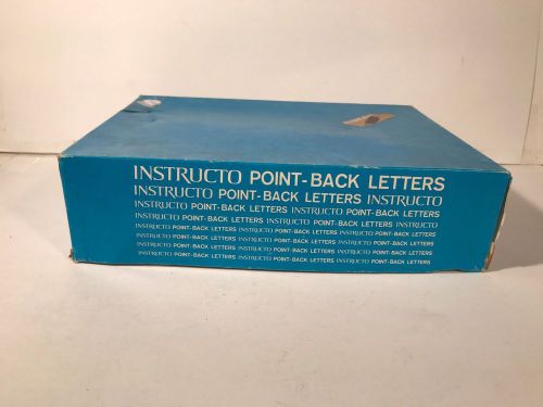 Vintage Instructo Plastic Pin Point Back Letters Bulletin Board Sign Lot