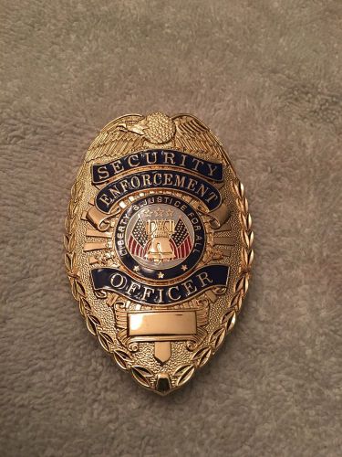 SECURITY ENFORCEMENT OFFICER BADGE NEW IN PACKAGE FREE SHIPPING