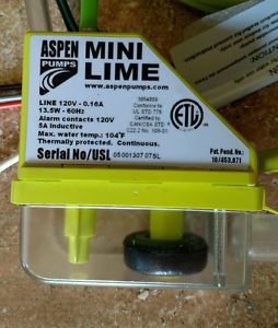 aspen mini lime 120v condensate pump mini split  Fortress, SlimDuct or Slimline