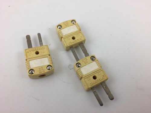 Lot 3 Omega Mini Type K Thermocouple Probe Male Connector Plug High Temperature