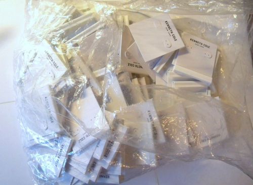50 New Kenneth Cole Empty Earring cards White NO UPC or PRICE