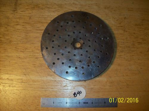 Plate for Rotary Table/Indexing Milling Head G.U.C. This is a Used Plate that Me
