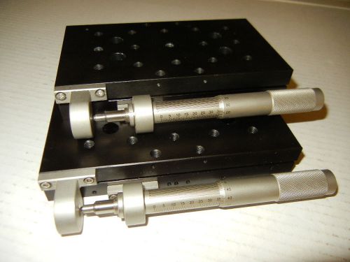 Newport 436 Linear Translation Stage 3.5&#034; X 6&#034; With Newport SM-50 Micrometer