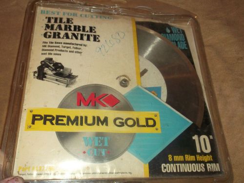 10&#034; MK Premium Gold tile/marble/granite blade