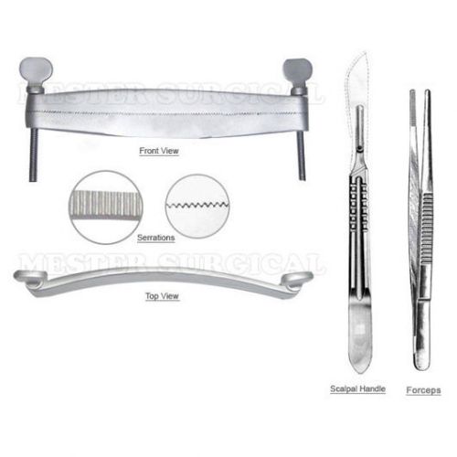 Schnauzer Dog Ear Cropping Clamp Guide Tools Kit, Veterinary Instruments