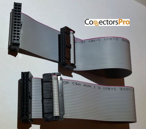 Pc Accessories - Connectors Pro 2-Pack 26P F/F 10&#034; 25cm IDC 1.27mm Silver Fla...