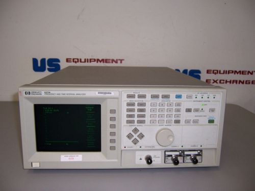 9258 HP 5371A FREQUENCY &amp; TIME INTERVAL ANALYZER W/ 54002A &amp; 54003A