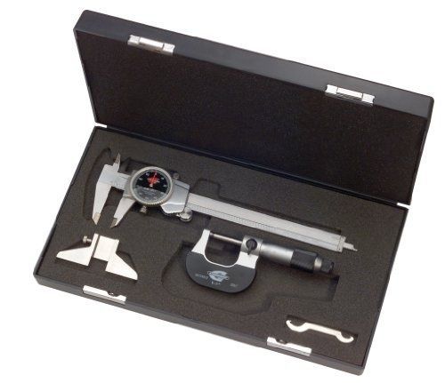 Standard gage 00524103 value micrometer and caliper set (black face) for sale