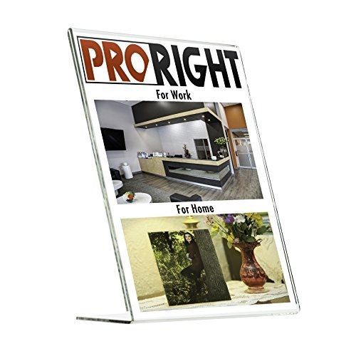 ProRight Proright Acrylic Sign Holder 8.5 x 11 (3 Pack) Highest Quality Portrait