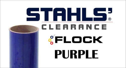12&#034; x 36&#034; - Stahls&#039; Flock Heat Transfer Vinyl - Purple - 5 SHEETS