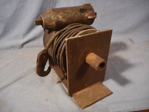 PTO Powered Heavy Duty Small Winch Lift Hoist vintage old estate find WORKS !