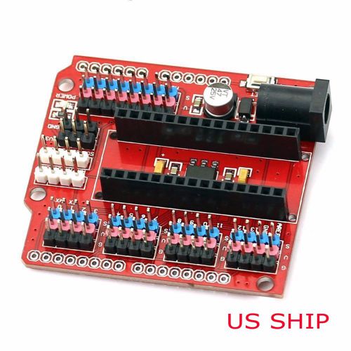 Nano i/o expansion sensor shield red module for arduino uno r3 nano v3.0 board for sale