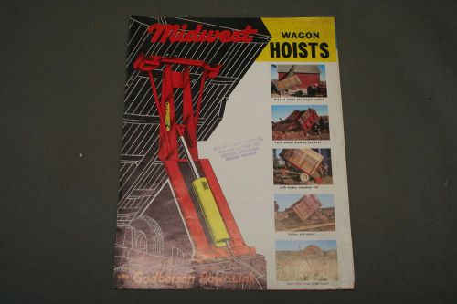 Midwest Wagon Hoists Model  FT-5, ST-5, WH-5, WH-7, WH-10 Brochure