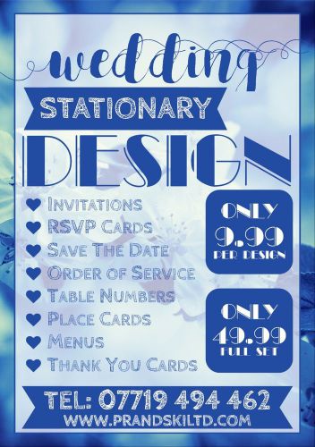 Wedding Stationary Design Original Stationary Print Yourself Design Only DIY