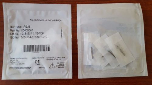 40 CARBIDE FRICTION GRIP BURS DENTAL FG #36 - MADE IN CANADA - NEW