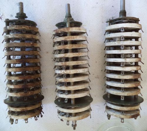 (3) NOS 11 Pole Single Throw (11PST) 7 Position Limited Rotary Switch