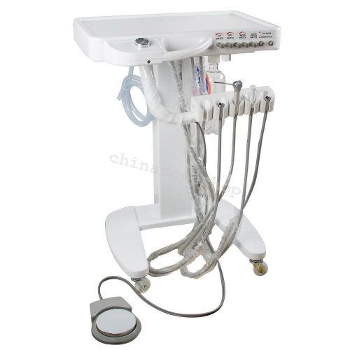 Dental Portable Unit Delivery Mobile Cart Lab Equipment no compressor+ syringe
