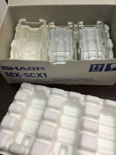 Sharp MX-SCX1 MXSCX1 Staple Cartridge, Box of 2. 5,000 Staples Each Lot NIB